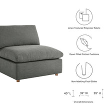 Commix Down Filled Overstuffed Armless Chair
