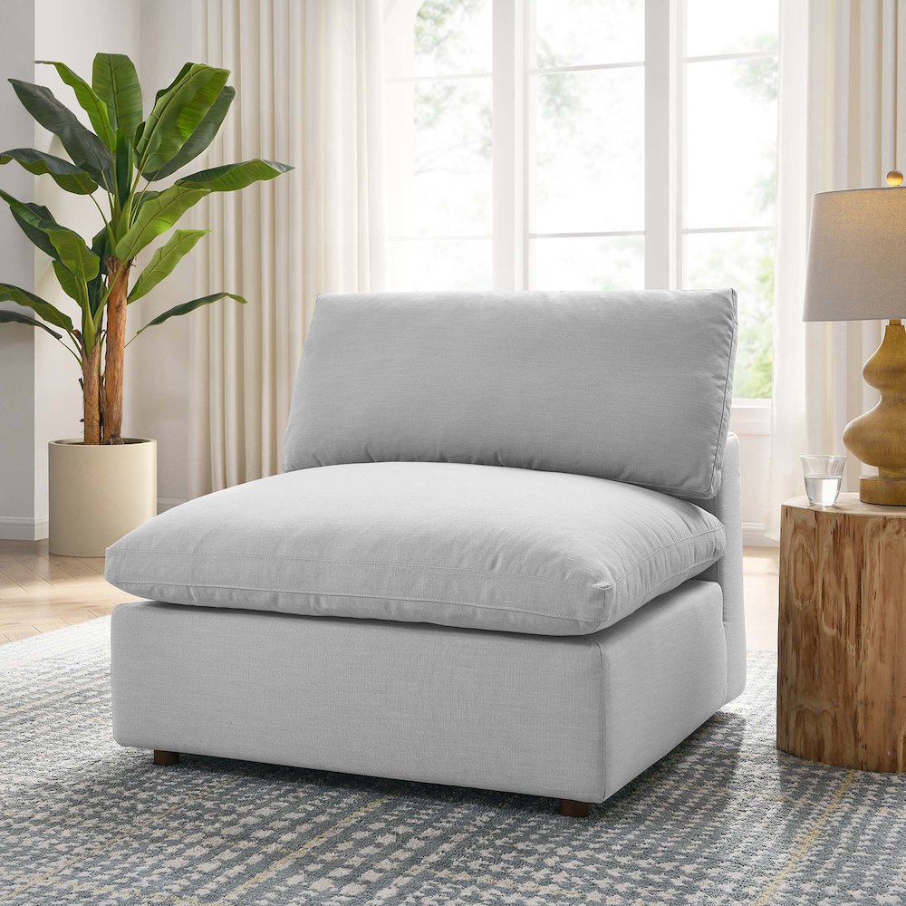 Commix Down Filled Overstuffed Armless Chair