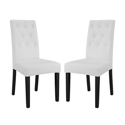 Confer Vinyl Dining Side Chair Set of 2