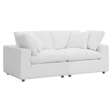 Commix 2 Piece Down Filled Overstuffed Sectional Sofa Set