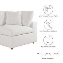 Commix 3 Piece Down Filled Overstuffed Sectional Sofa Set