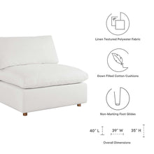 Commix 4 Piece Down Filled Overstuffed Sectional Sofa Set