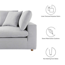 Commix 4 Piece Down Filled Overstuffed Sectional Sofa Set