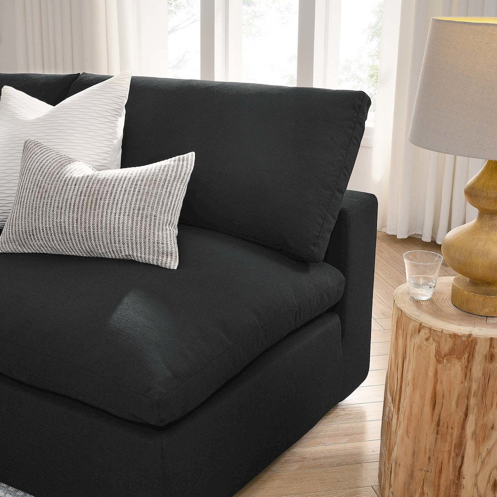 Commix 5-Piece Down Filled Overstuffed Armless Sectional Sofa