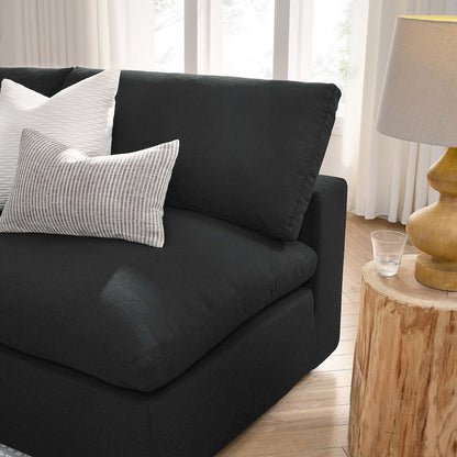 Commix 5-Piece Down Filled Overstuffed Armless Sectional Sofa