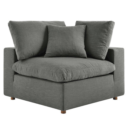 Commix 5-Piece Down Filled Overstuffed Armless Sectional Sofa