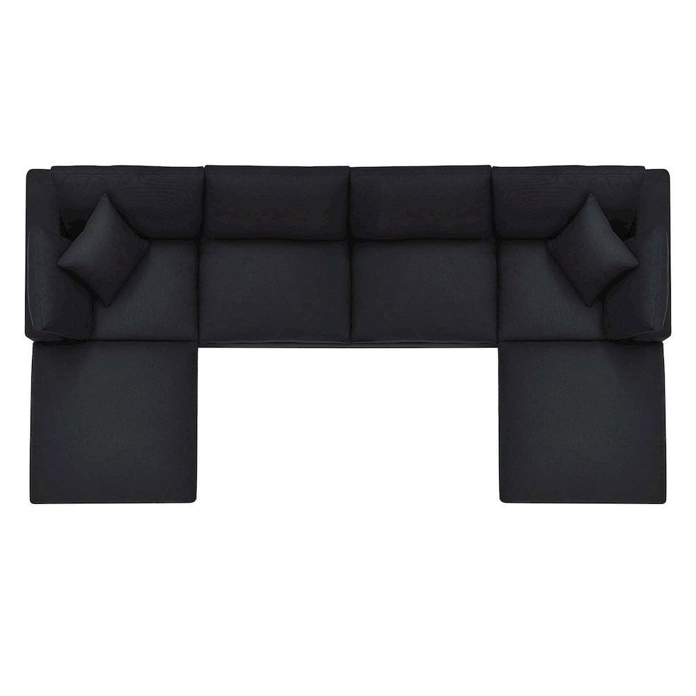 Commix 6-Piece Down Filled Overstuffed Sectional Sofa