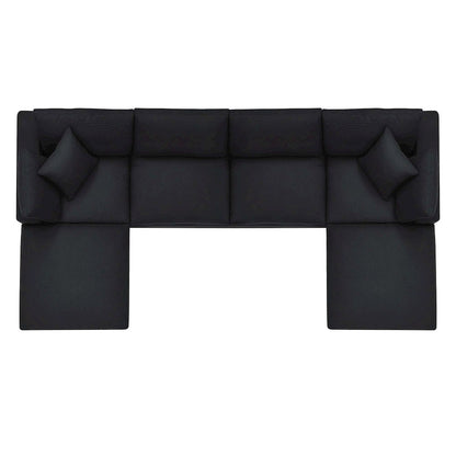 Commix 6-Piece Down Filled Overstuffed Sectional Sofa