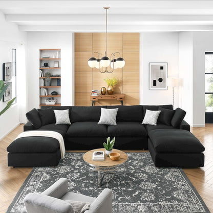 Commix 6-Piece Down Filled Overstuffed Sectional Sofa