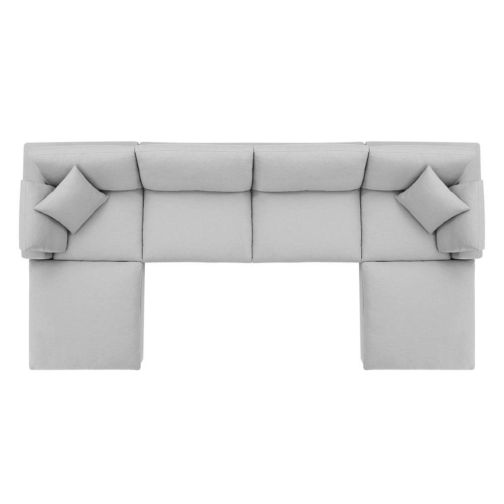 Commix 6-Piece Down Filled Overstuffed Sectional Sofa