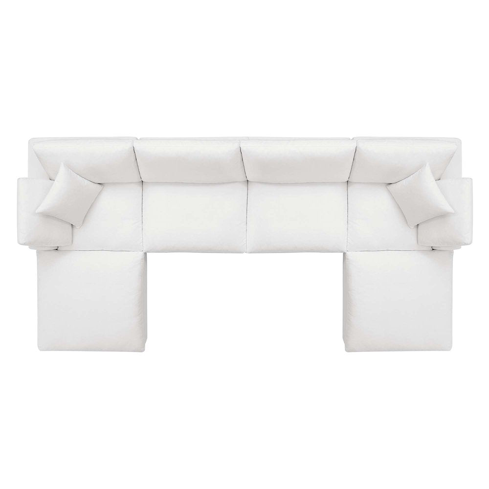 Commix 6-Piece Down Filled Overstuffed Sectional Sofa