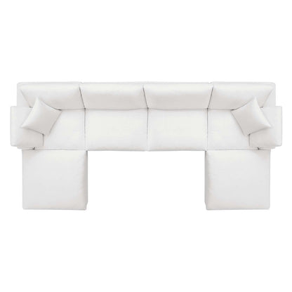 Commix 6-Piece Down Filled Overstuffed Sectional Sofa