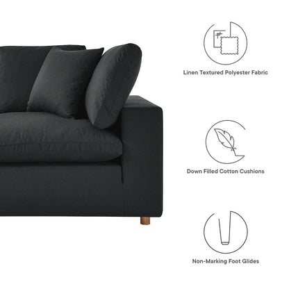 Commix 8-Piece Down Filled Overstuffed Sectional Sofa
