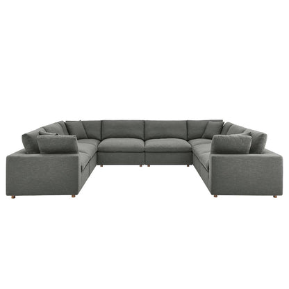 Commix 8-Piece Down Filled Overstuffed Sectional Sofa