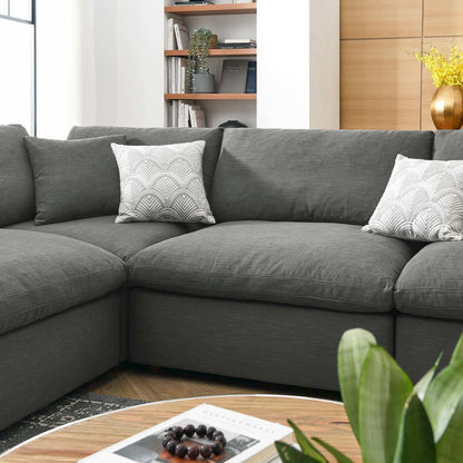 Commix 8-Piece Down Filled Overstuffed Sectional Sofa