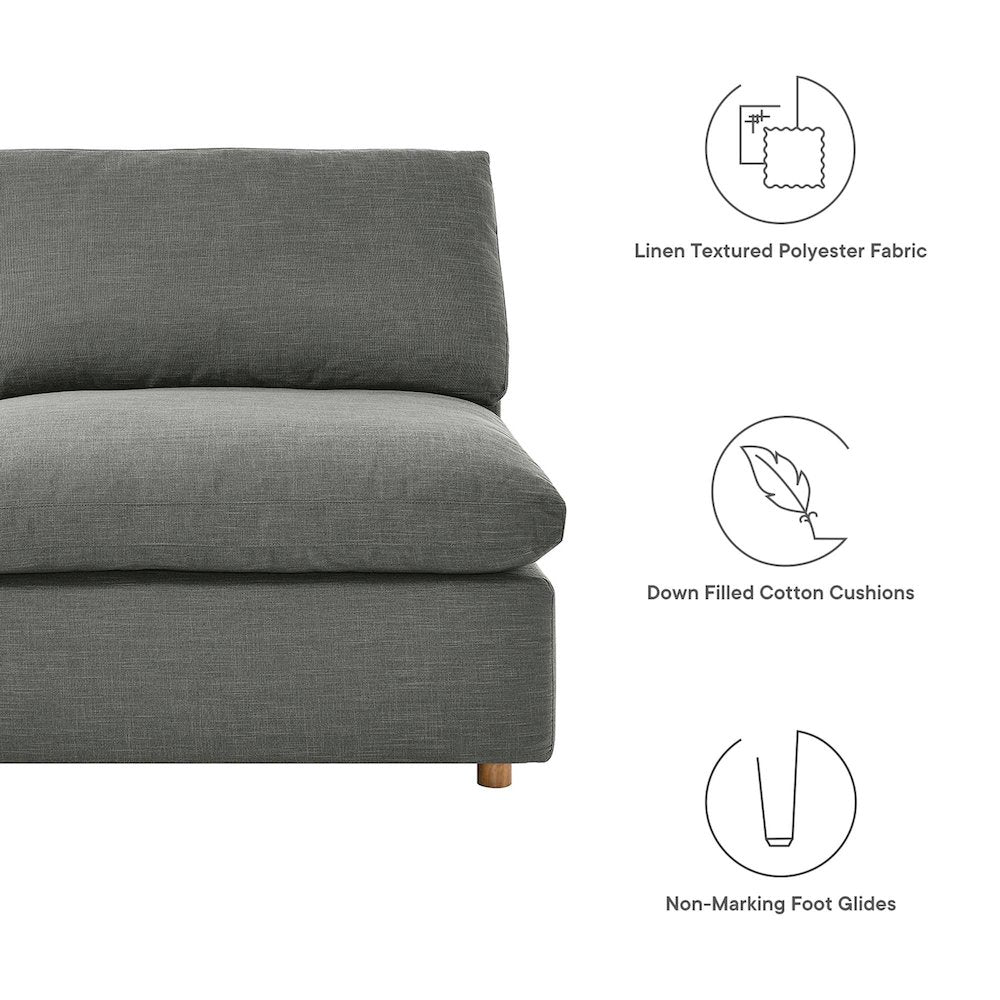 Commix 8-Piece Down Filled Overstuffed Sectional Sofa