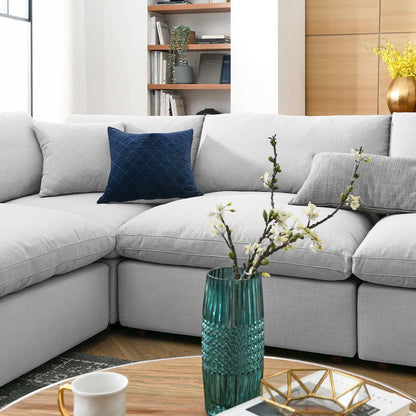 Commix 8-Piece Down Filled Overstuffed Sectional Sofa