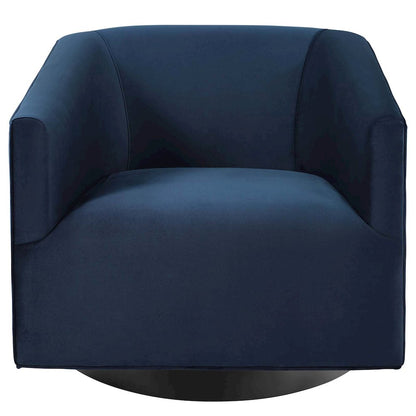 Twist Accent Lounge Performance Velvet Swivel Chair