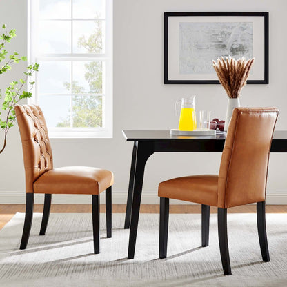 Duchess Vinyl Dining Chair Set of 2