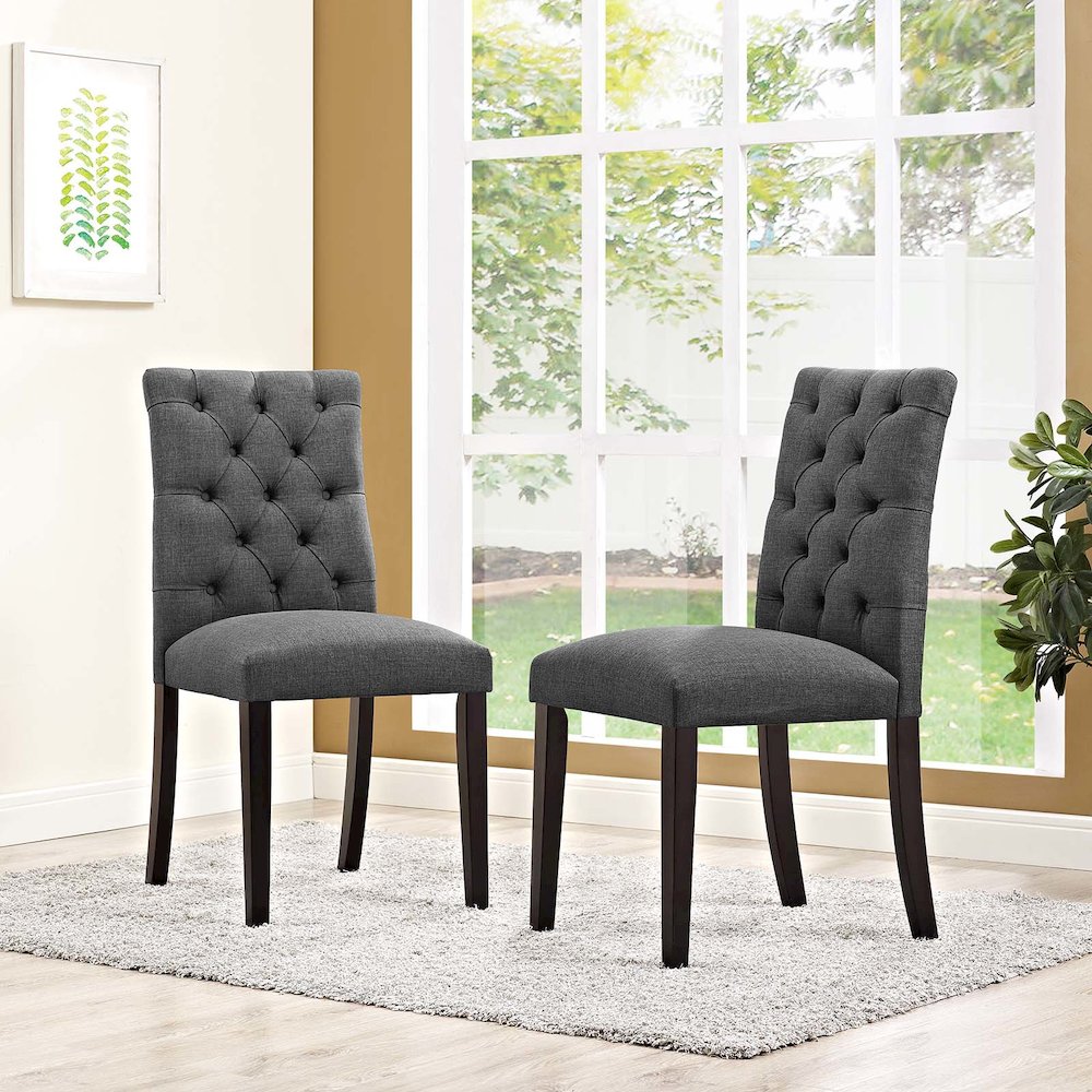 Duchess Fabric Dining Chair Set of 2