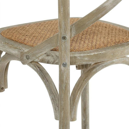 Wooden Dining Side Chairs for Kitchen and Dining Room, Gray, Set of 2