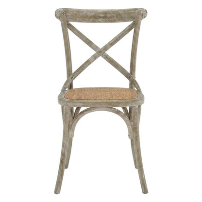 Wooden Dining Side Chairs for Kitchen and Dining Room, Gray, Set of 2