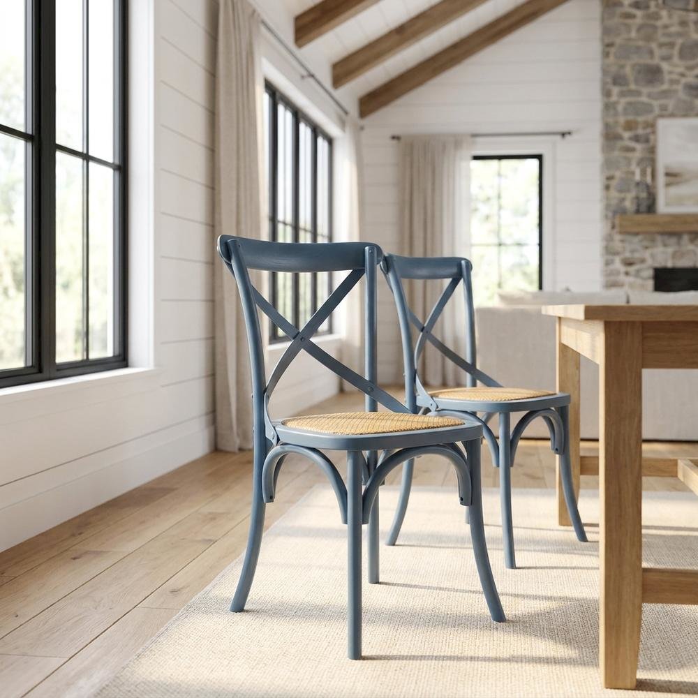 Wooden Dining Side Chairs for Kitchen and Dining Room, Harbor, Set of 2