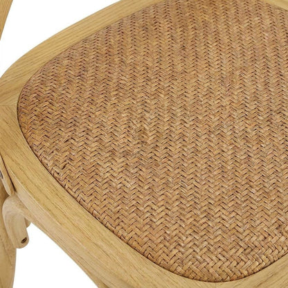 Wooden Dining Side Chairs for Kitchen and Dining Room, Natural, Set of 2