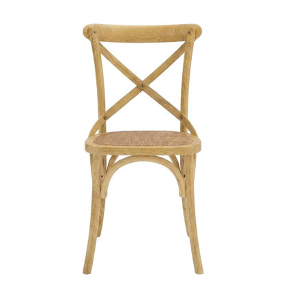 Wooden Dining Side Chairs for Kitchen and Dining Room, Natural, Set of 2
