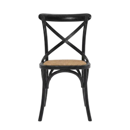 Wooden Dining Side Chairs for Dining Room, Black, Set of 4