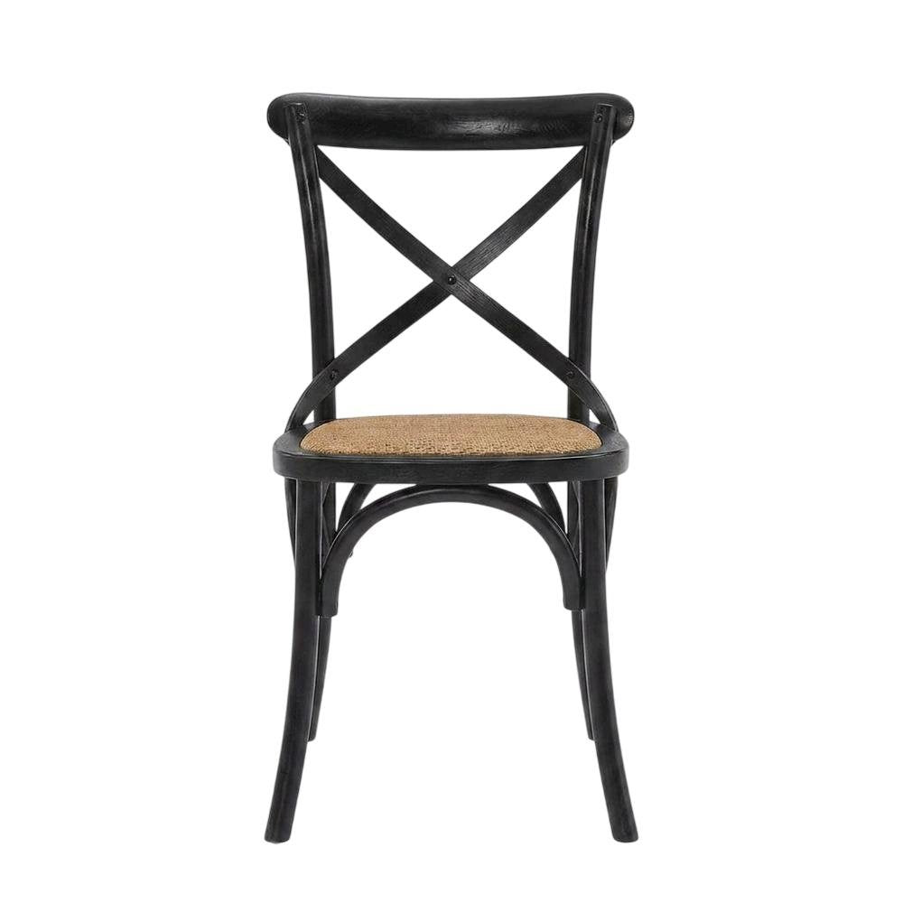 Wooden Dining Side Chairs for Dining Room, Black, Set of 4