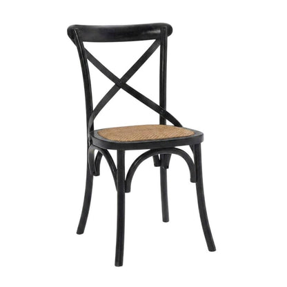 Wooden Dining Side Chairs for Dining Room, Black, Set of 4