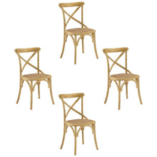 Wooden Dining Side Chairs for Dining Room, Natural, Set of 4