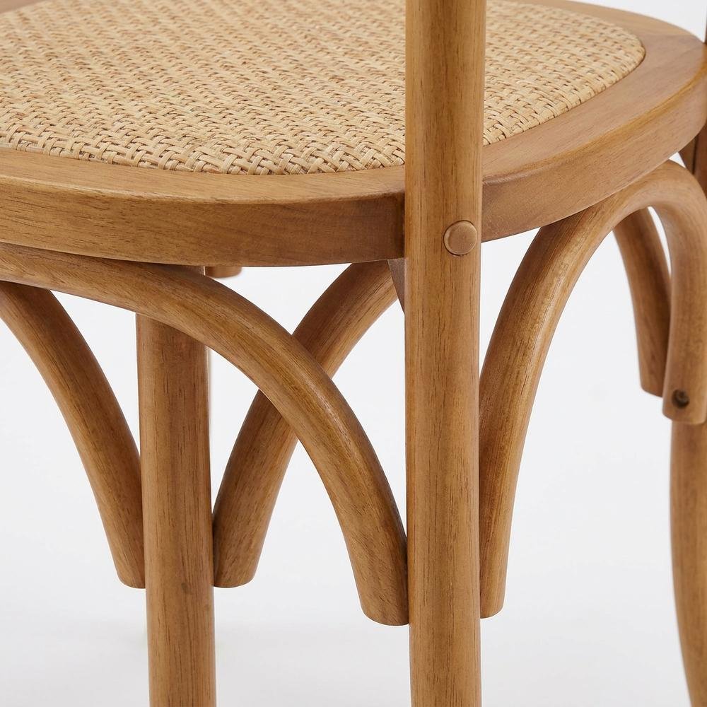 Wooden Dining Side Chairs for Dining Room, Walnut, Set of 4