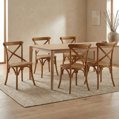 Wooden Dining Side Chairs for Dining Room, Walnut, Set of 4