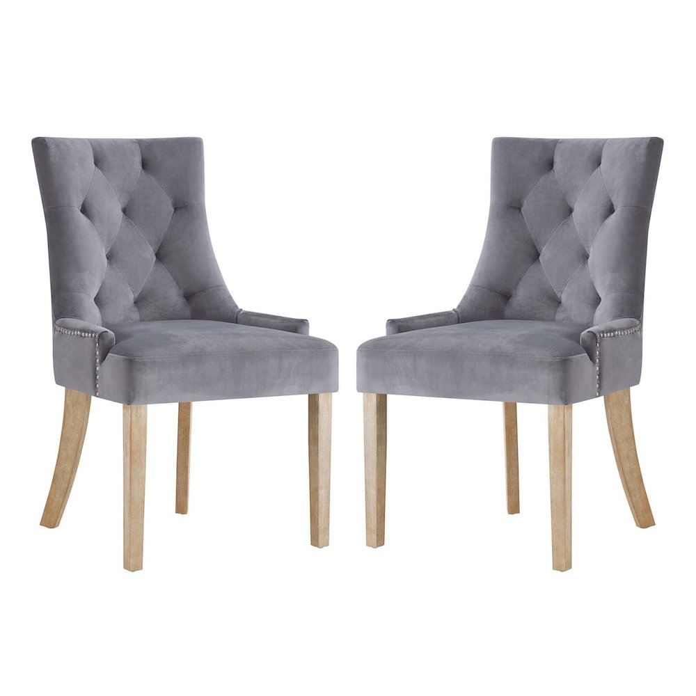 Pose Performance Velvet Dining Chair Set of 2