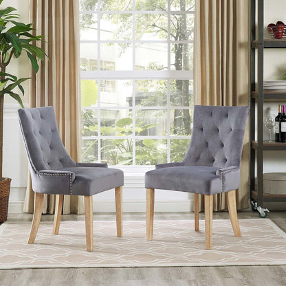 Pose Performance Velvet Dining Chair Set of 2