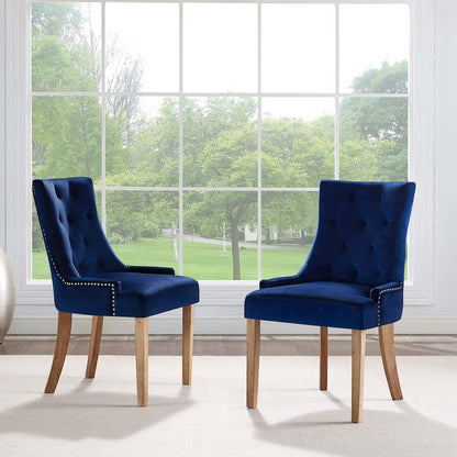 Pose Performance Velvet Dining Chair Set of 2
