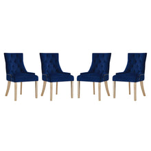 Pose Performance Velvet Dining Chair Set of 4