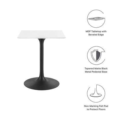 Lippa 24" Square Wood Dining Table