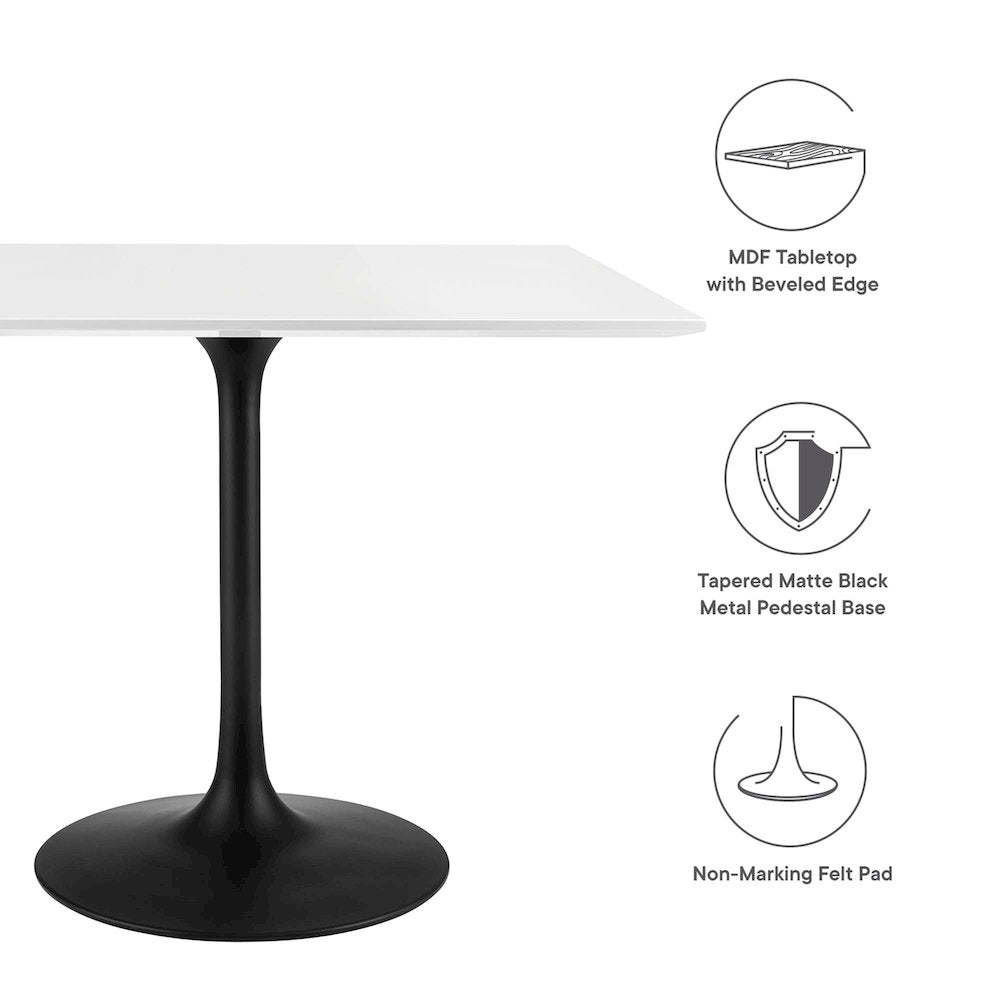 Lippa 36" Square Wood Dining Table
