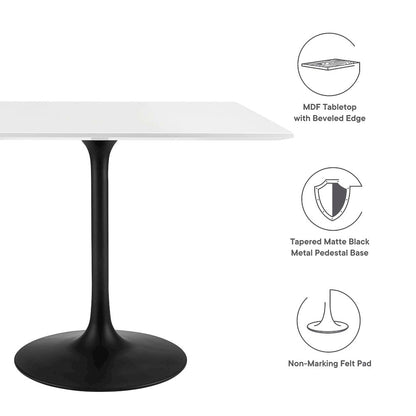 Lippa 36" Square Wood Dining Table