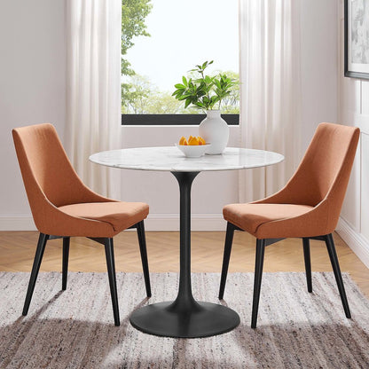 Lippa 36" Round Faux Marble Dining Table