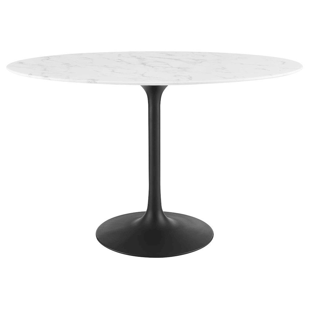 Lippa 48" Oval Faux Marble Dining Table