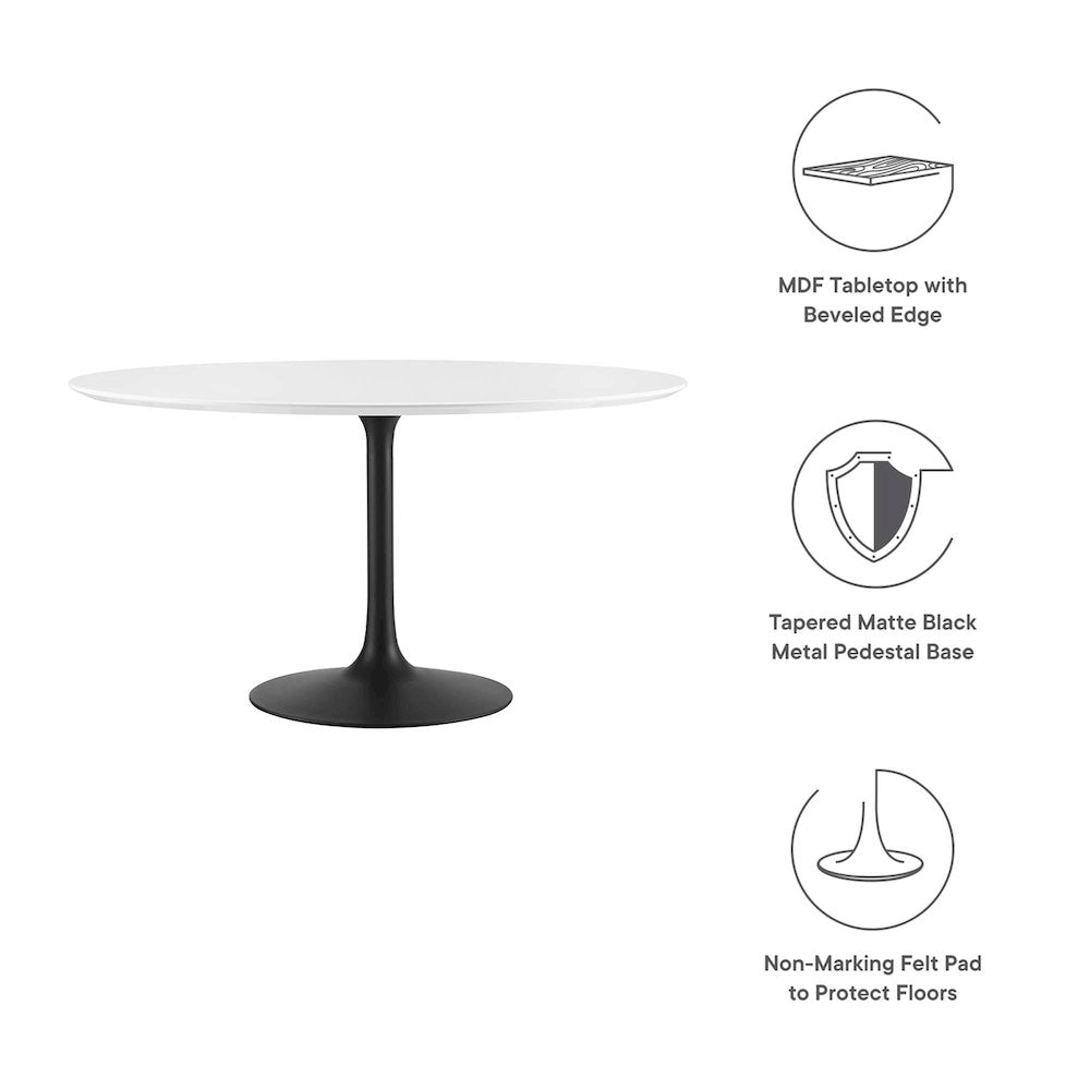 Lippa 54" Round Wood Dining Table