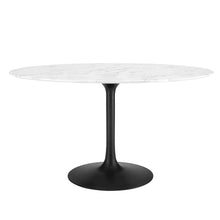 Lippa 54" Oval Faux Marble Dining Table
