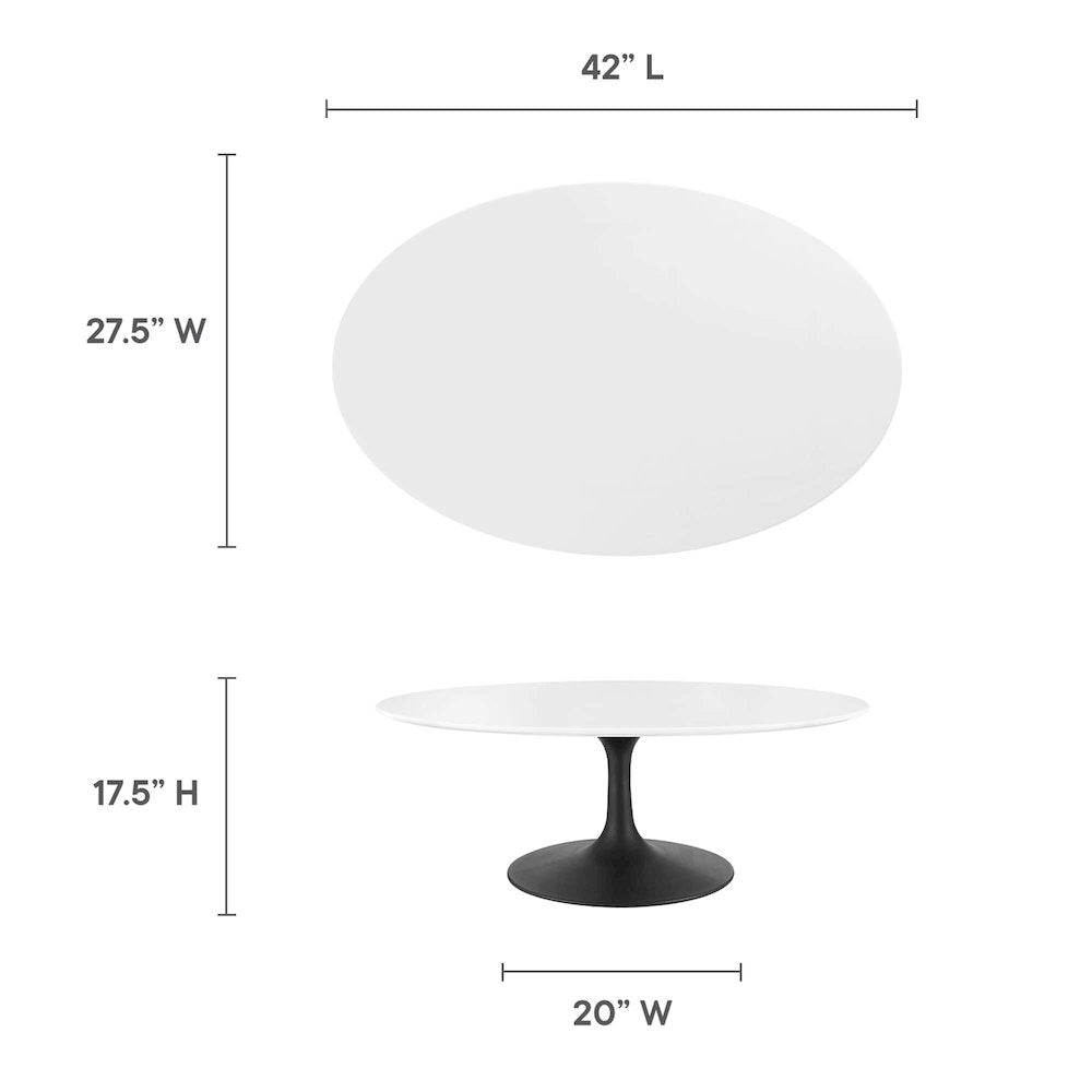 Lippa 42" Oval Wood Coffee Table
