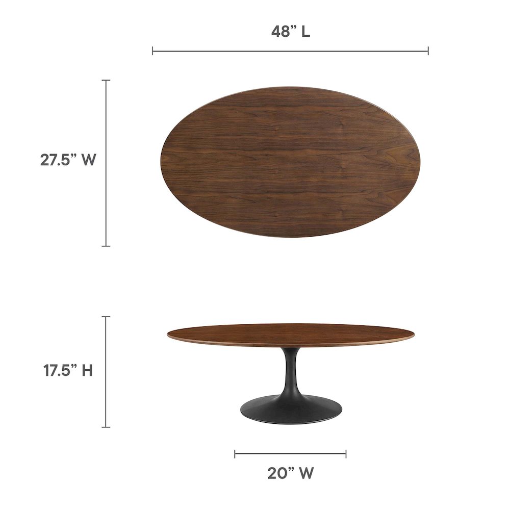 Lippa 48" Oval Wood Coffee Table