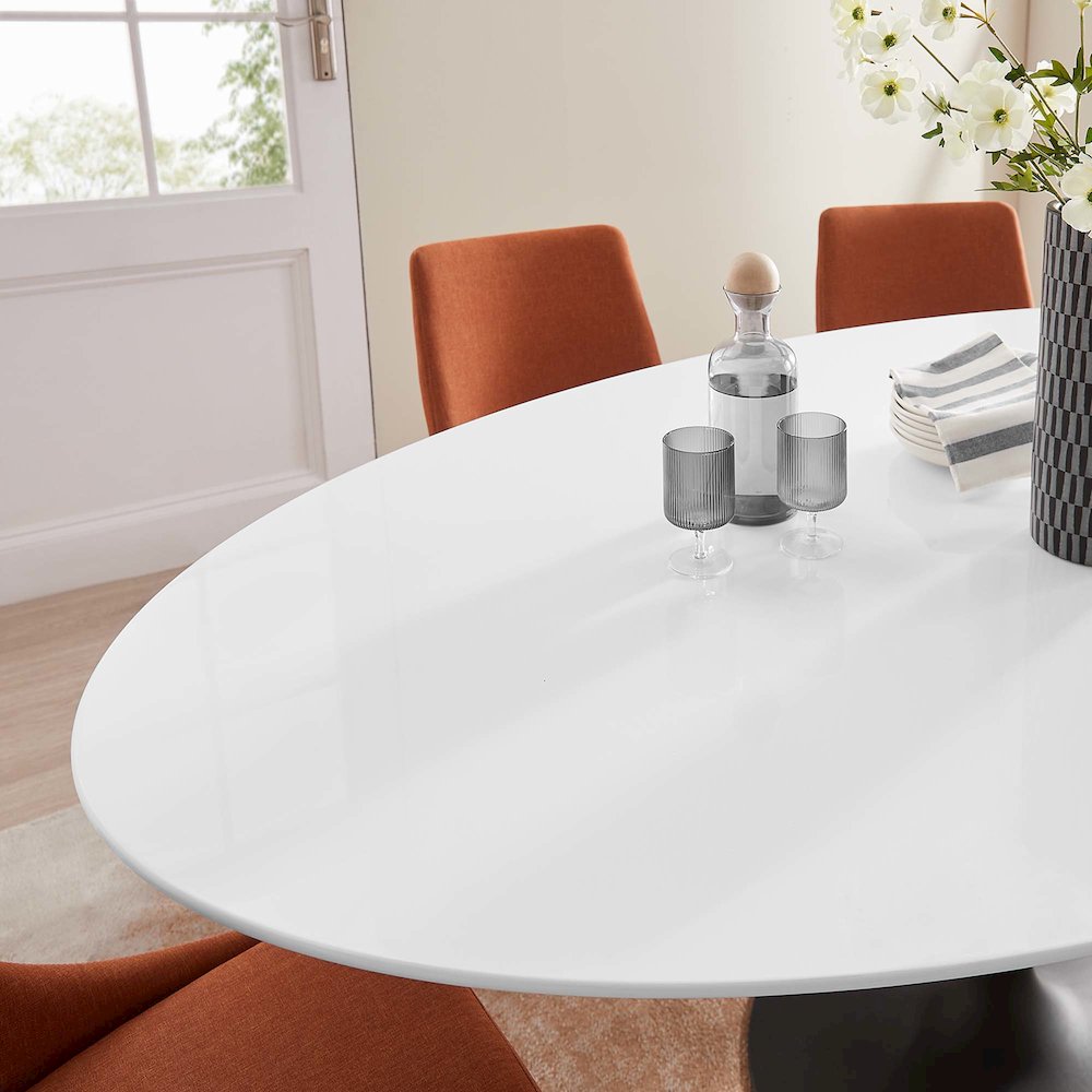 Lippa 78" Oval Wood Dining Table