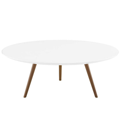Lippa 40" Round Wood Coffee Table with Tripod Base